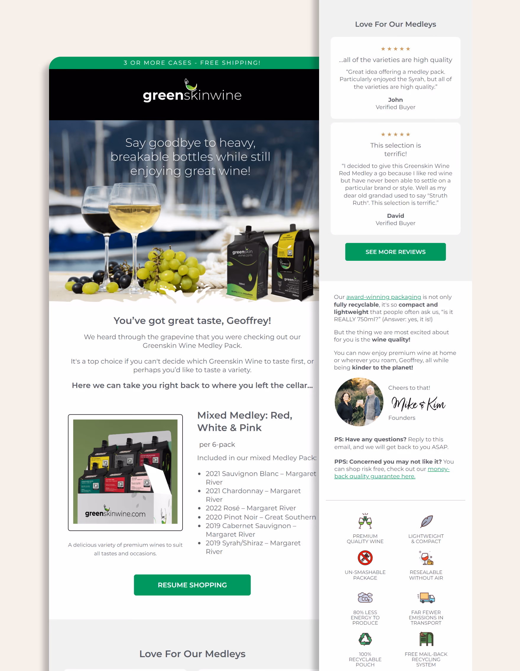 Greenskin Wines Showcase