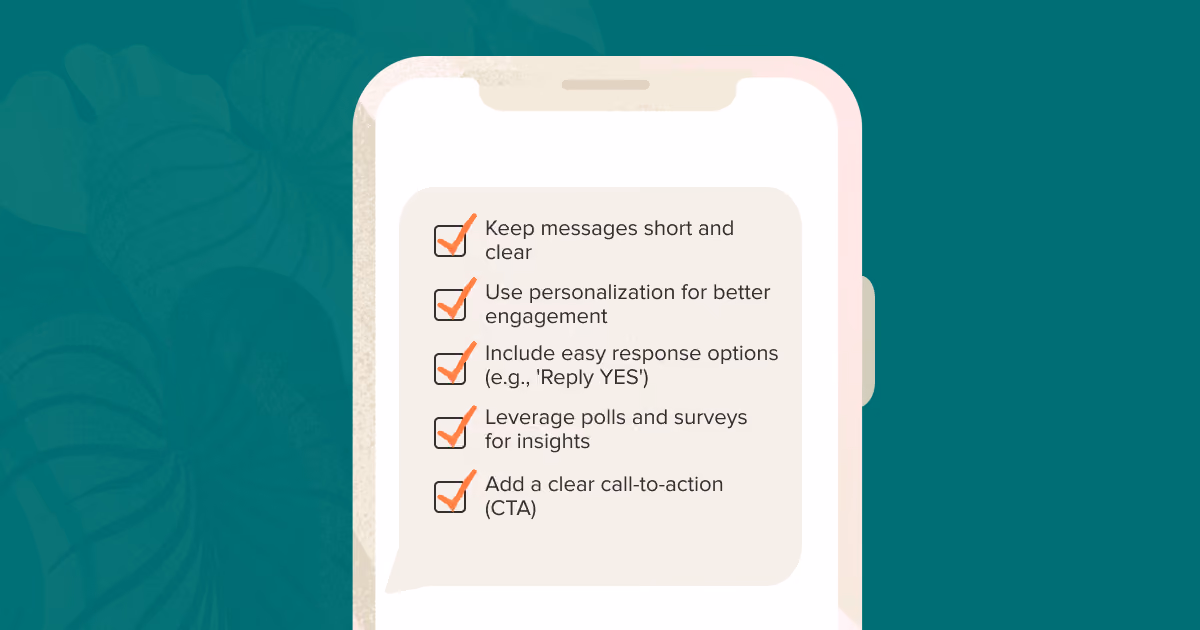 Smart device showing checklist of tips