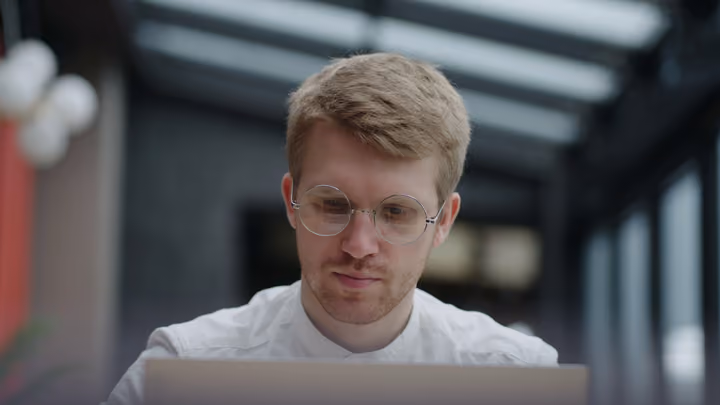 Man studying automation