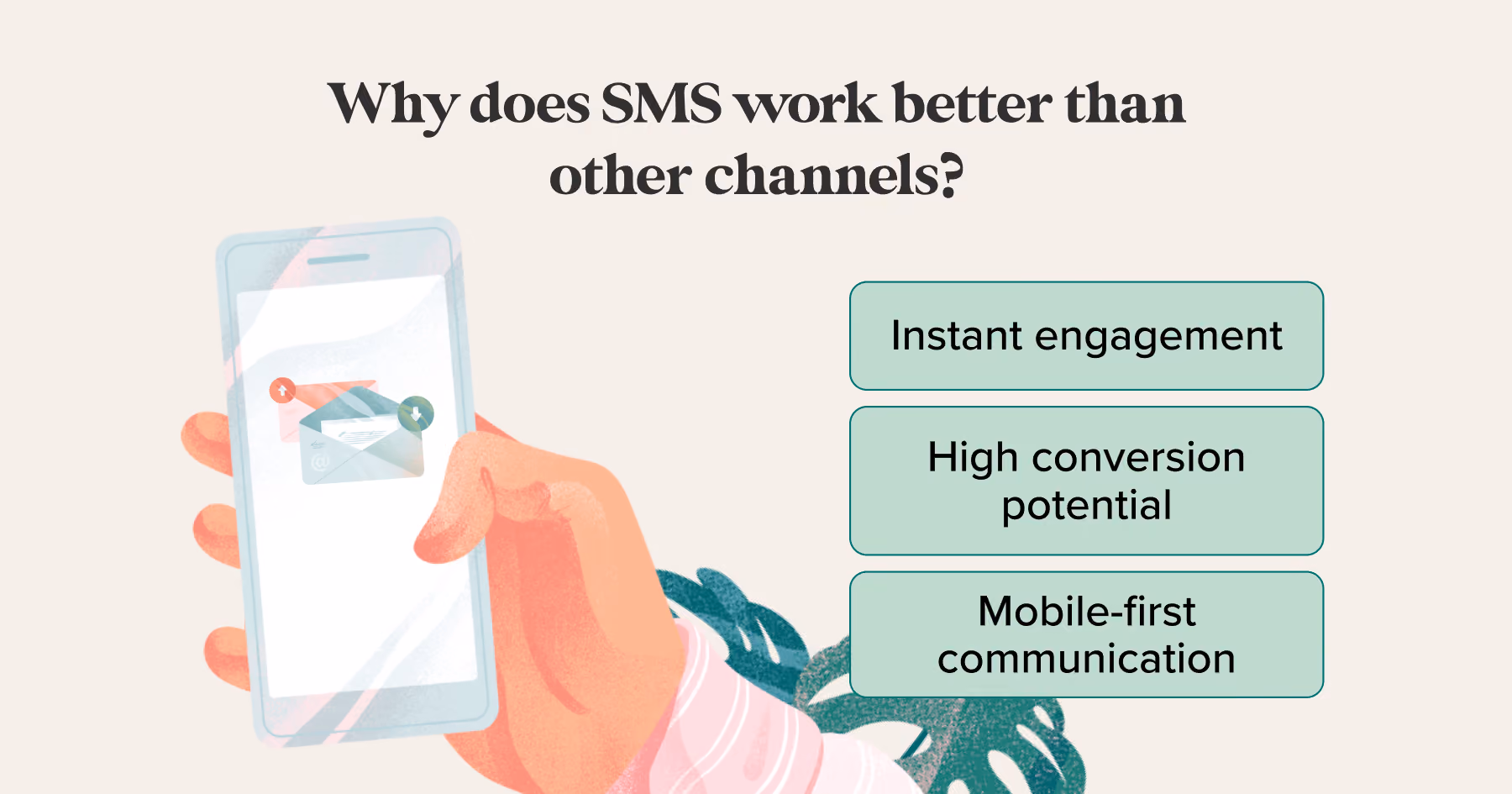 SMS work is better than other