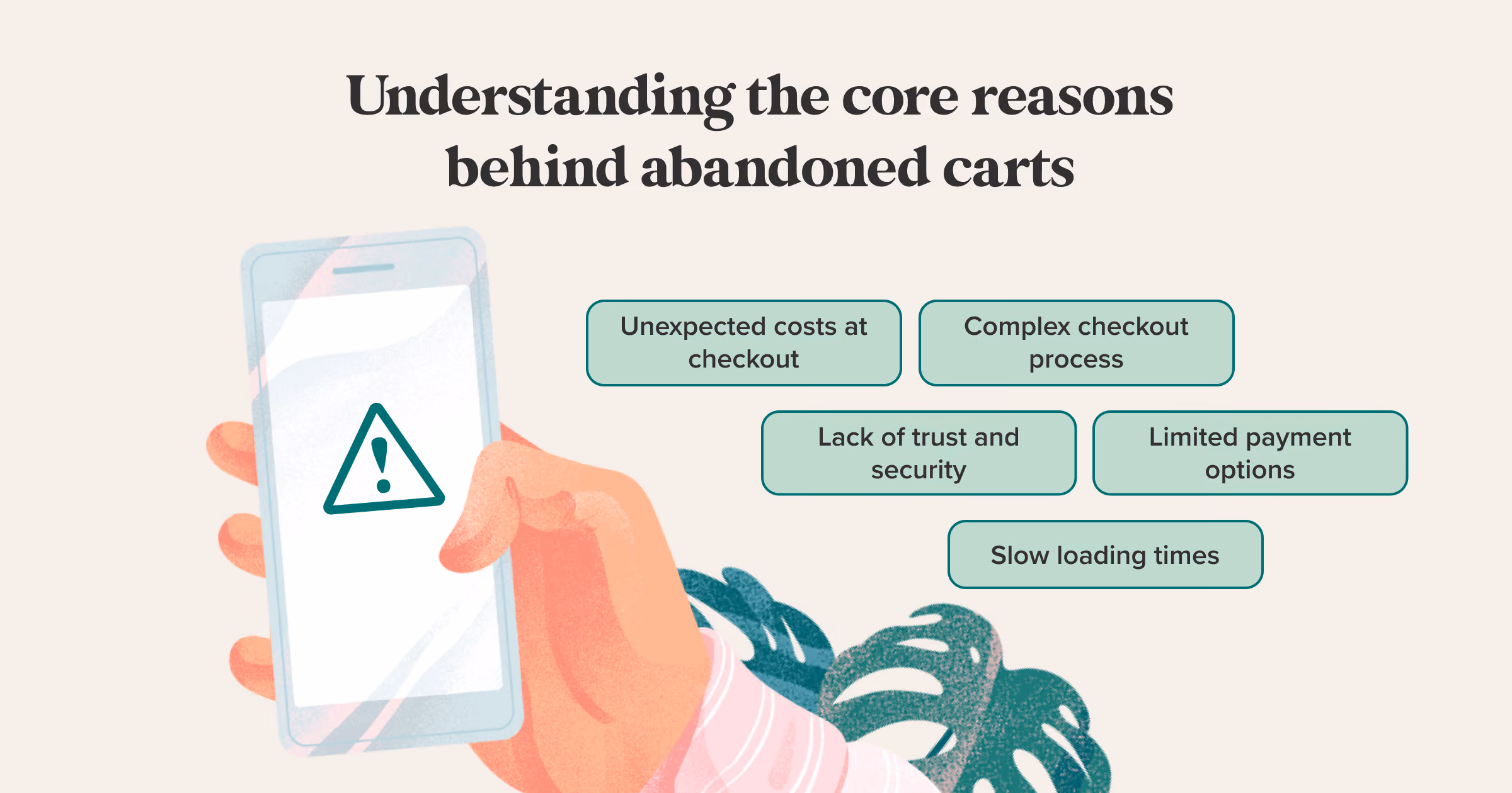 core reasons behind abandoned carts