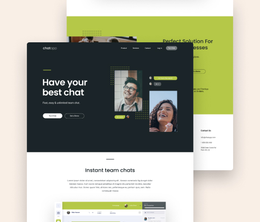 A mockup of a project