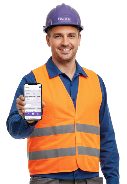 Projektabwicklung und Dokumentation mit Finito App auf dem Smartphone