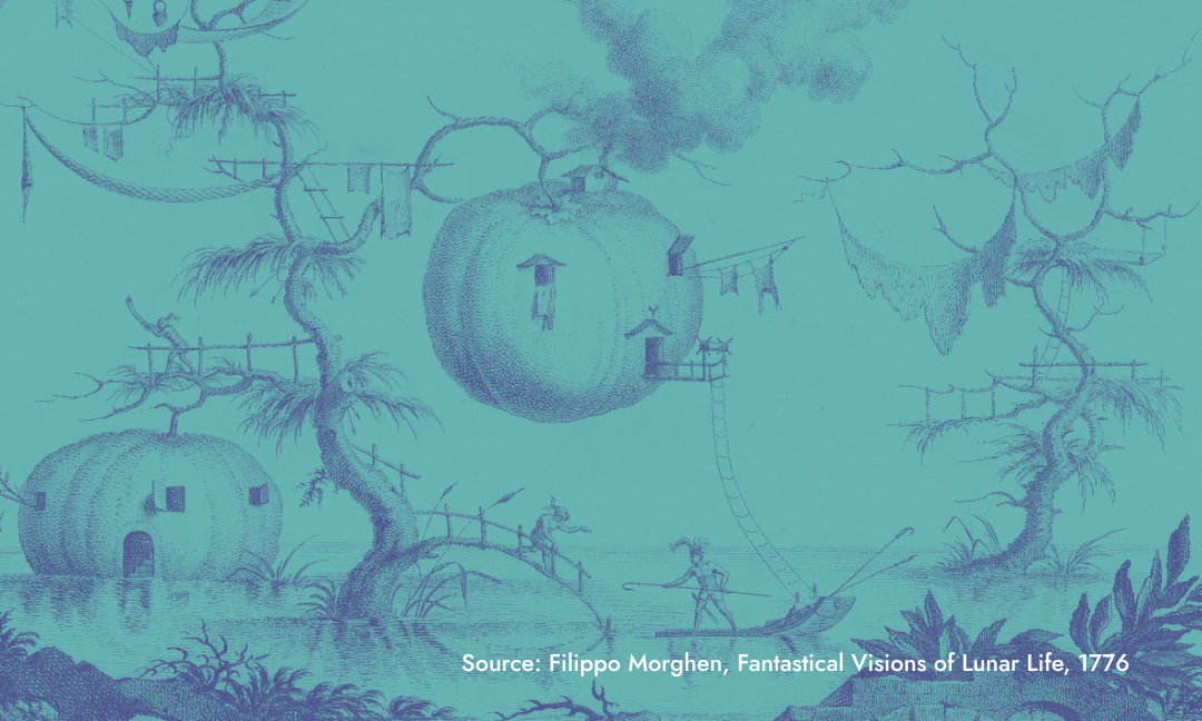 An illustration of fantasy structures.