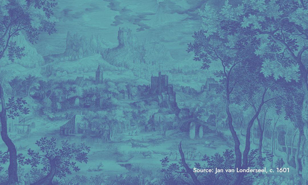 An illustration of a fantasy castle with ornate twirling spires