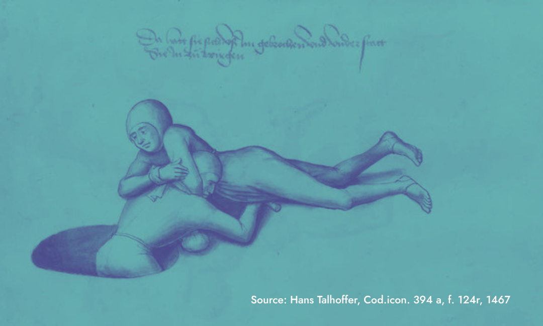 An illustration of a character in a novel preparing for a fistfight.