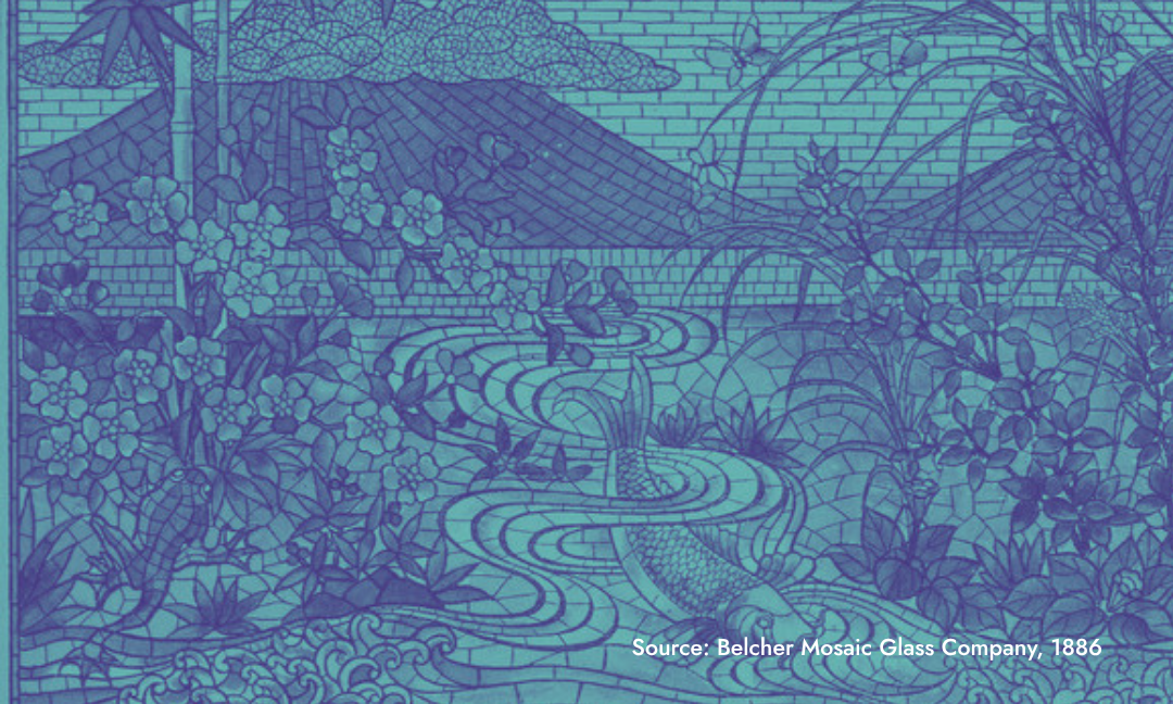 An illustration of a scene from a novel on a laptop screen.