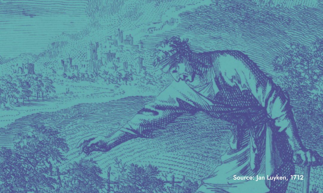 An illustration of a historical landscape.