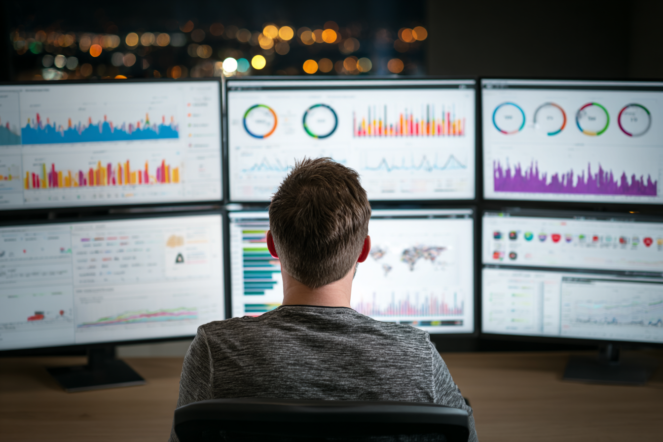 MSP analyzing service performance dashboards for improvement opportunities