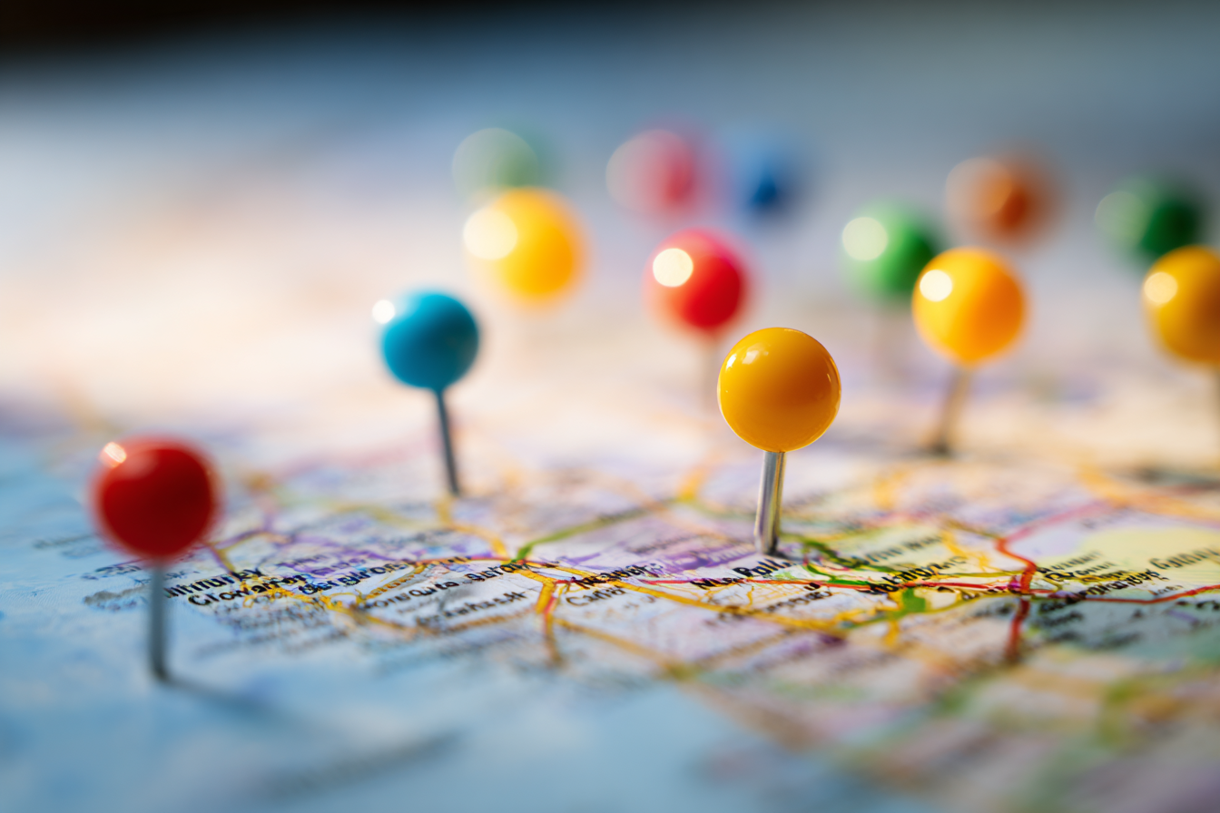 Google Ads campaign map targeting local MSP service areas