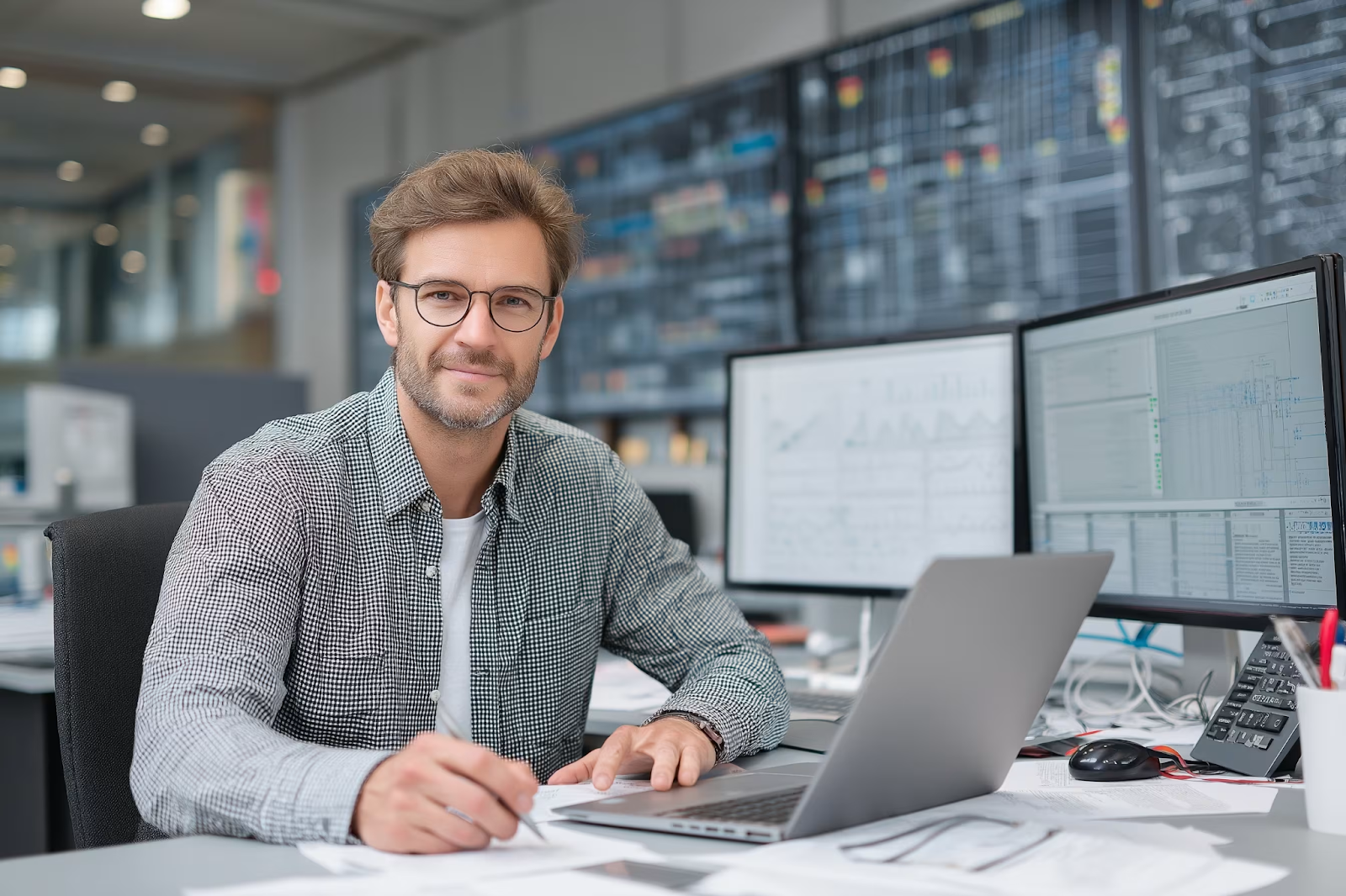 IT technician documenting network and security standards in a runbook