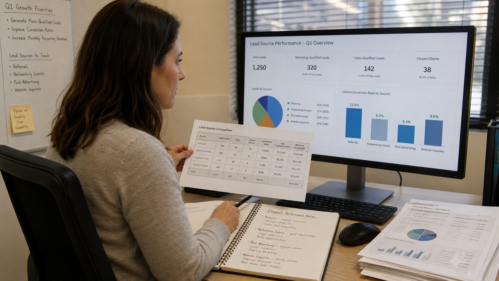  Business dashboard displaying lifetime value LTV and acquisition metrics.
