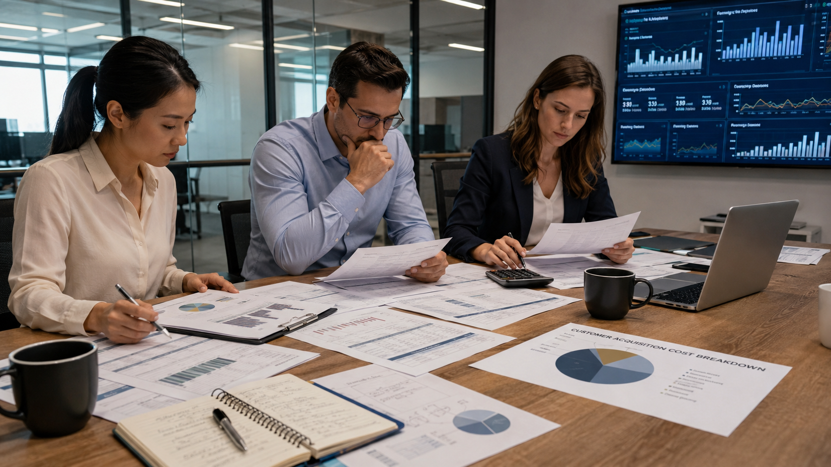 MSP executive analyzing profitability metrics and growth performance.