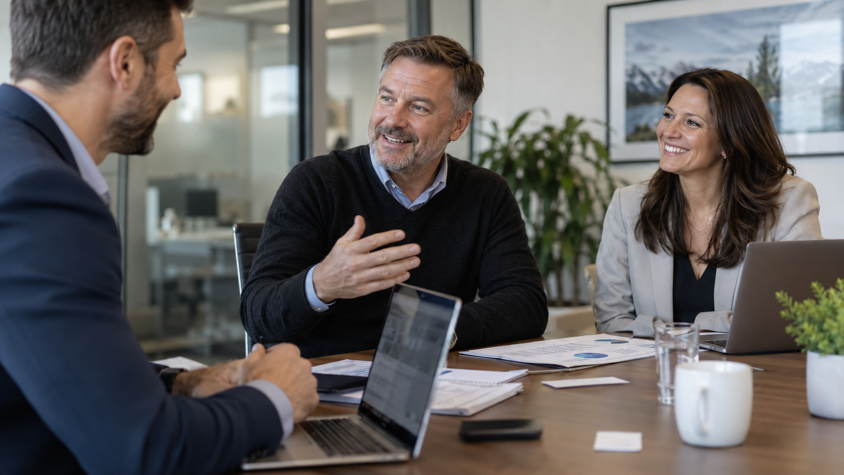 MSP team planning a referral marketing strategy for business growth