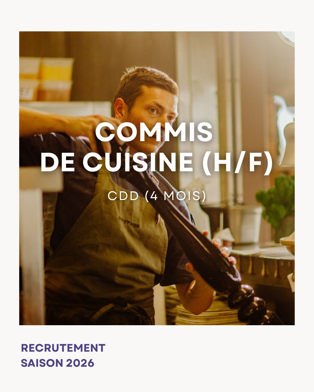 Offre d'emploi plagiste effet mer