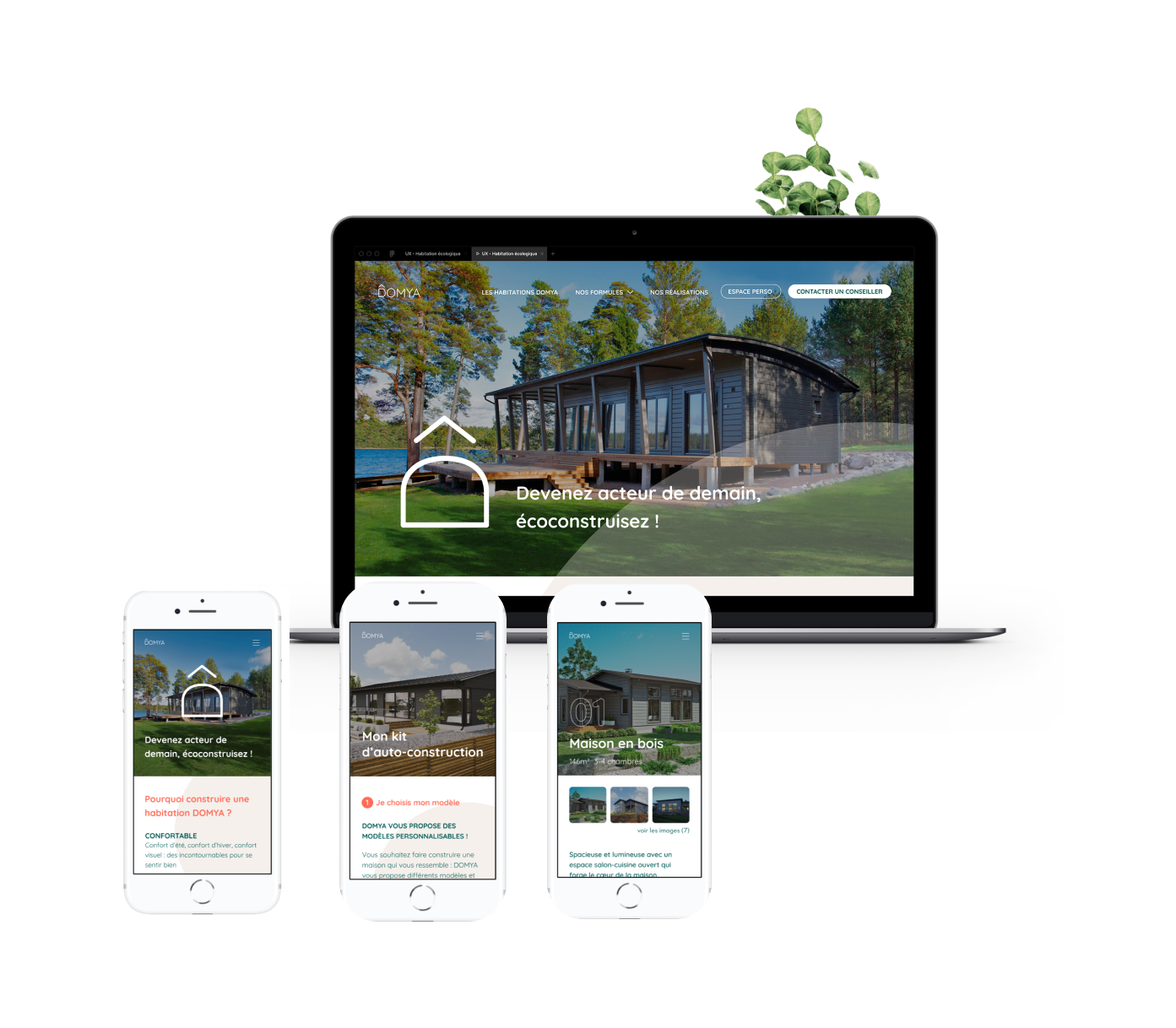 Projet d'éco-construction - Identité visuelle et stratégie UX pour une start-up fictive