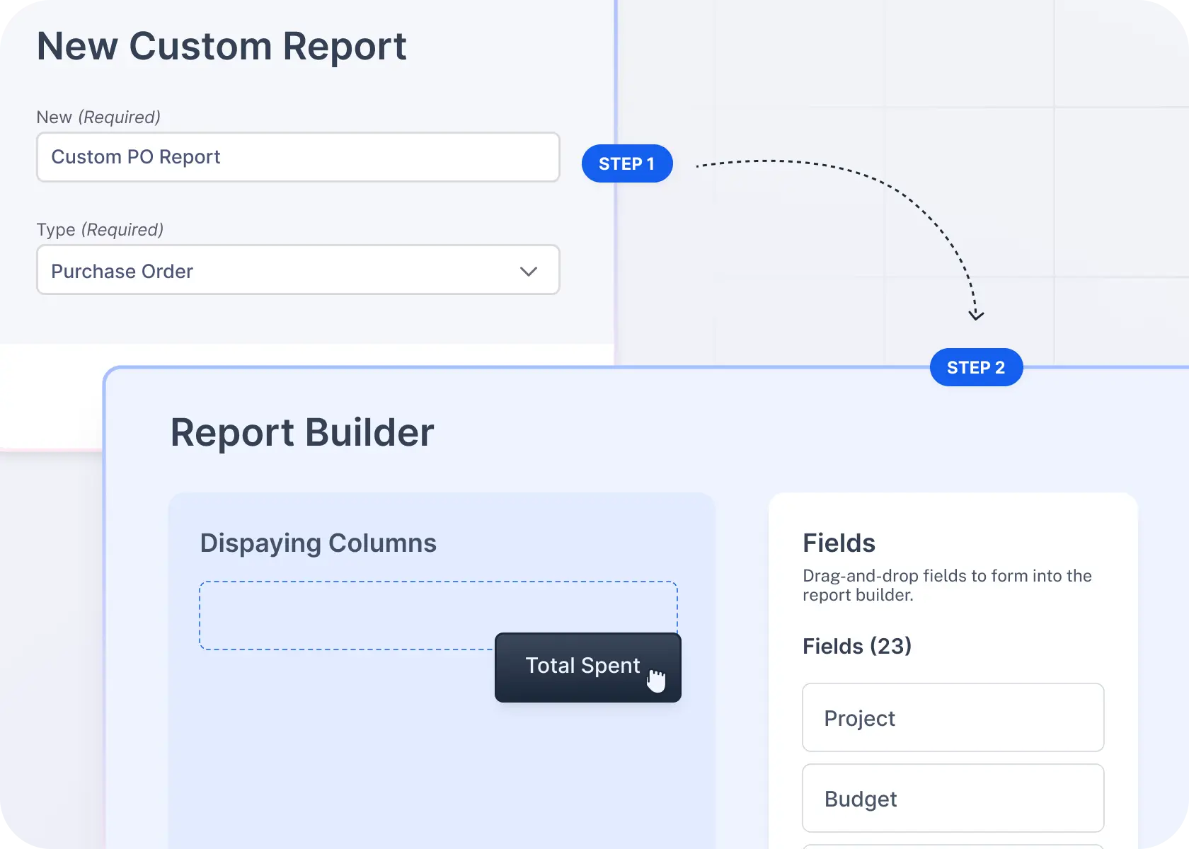 custom spending reports