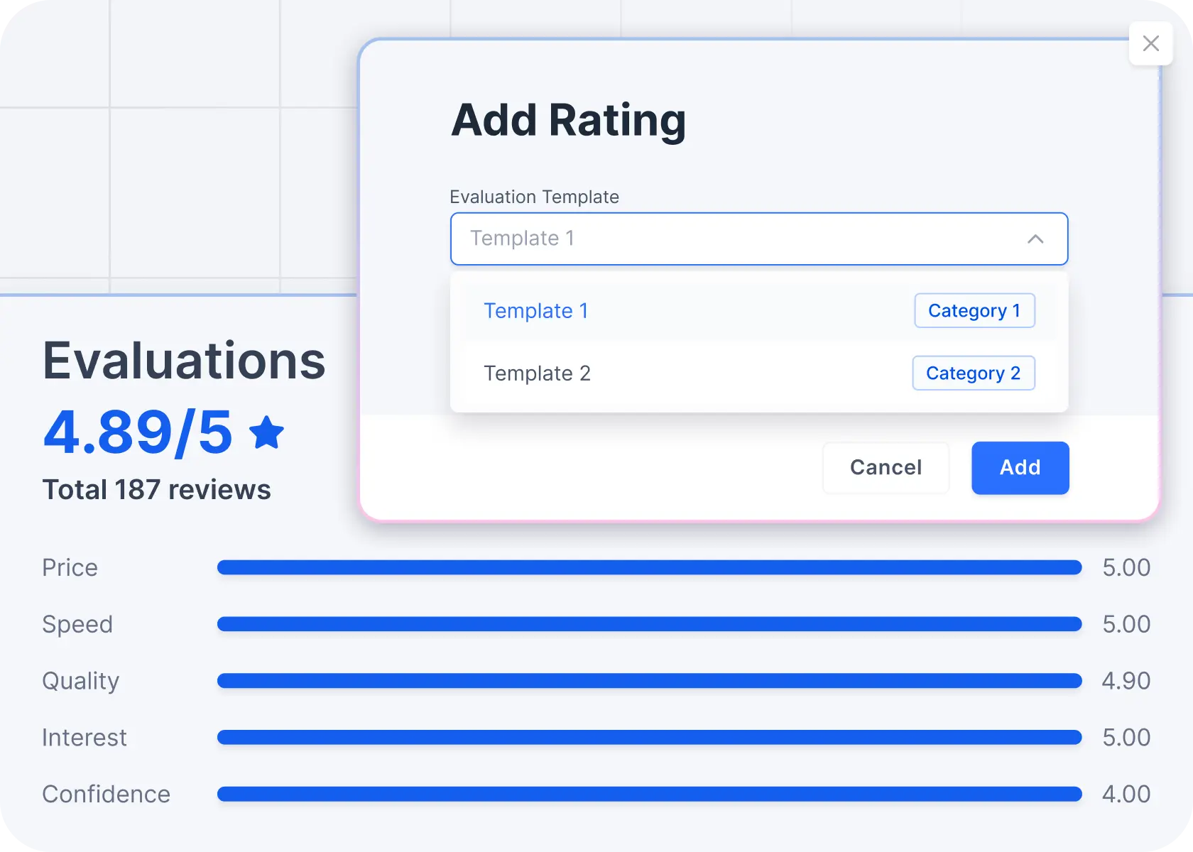 flexible supplier scoring