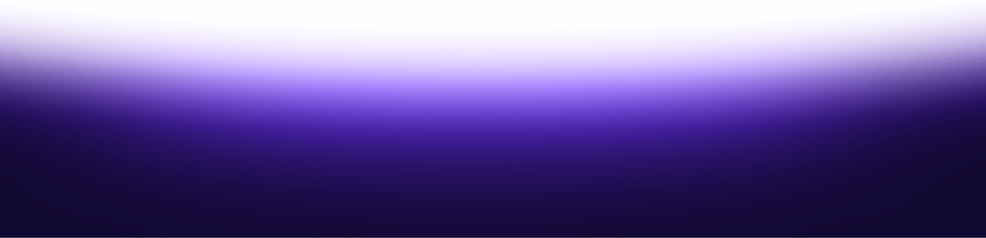 Smooth gradient background transitioning from white at the top to deep purple at the bottom.