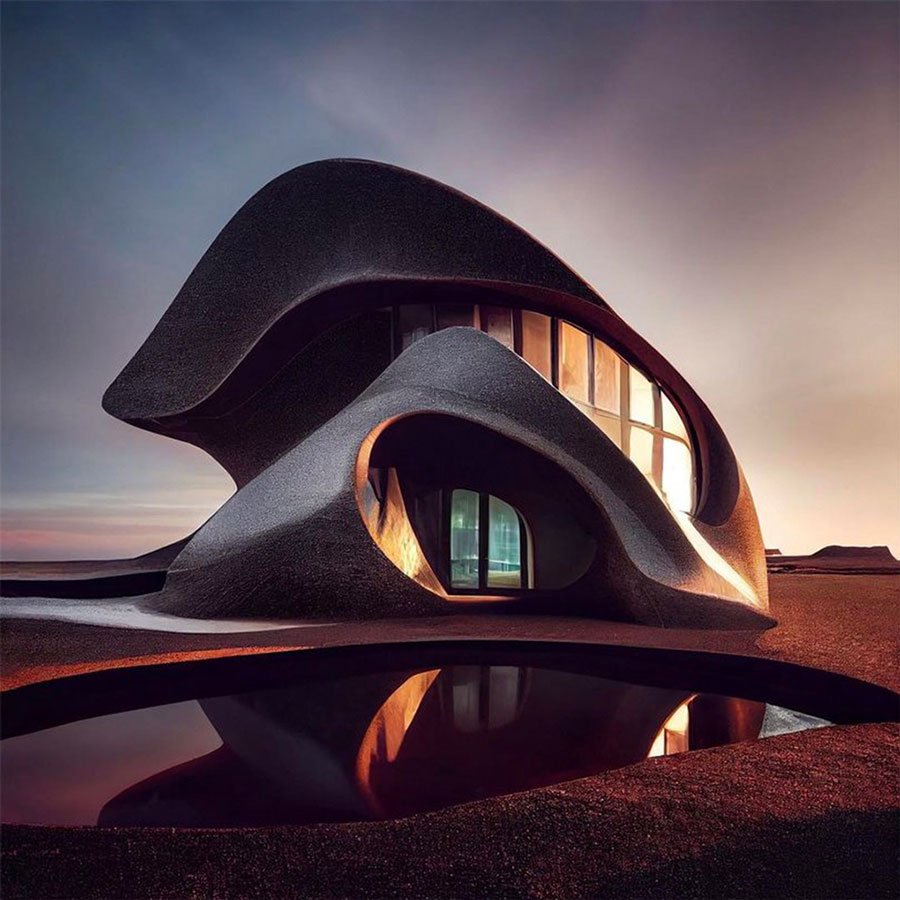 A stunning house inside a rock