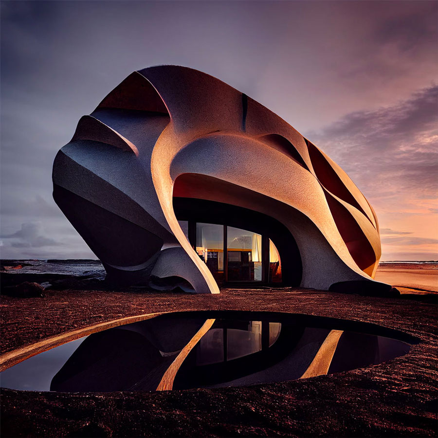 A stunning house inside a rock