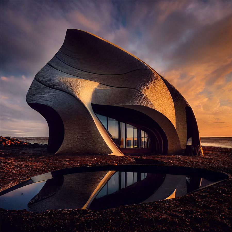 A stunning house inside a rock