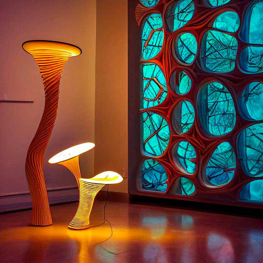 A beautiful lamps inspired by corals