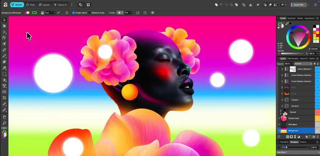 Extrait interface Affinity v.3