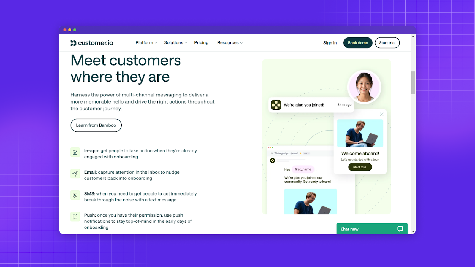 customer.io onboarding 
