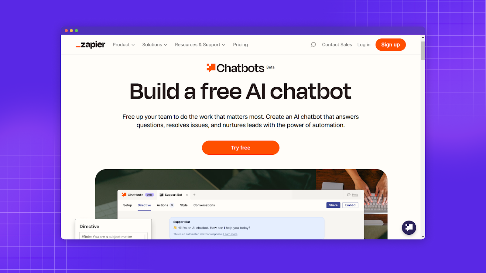 zapier chatbot 