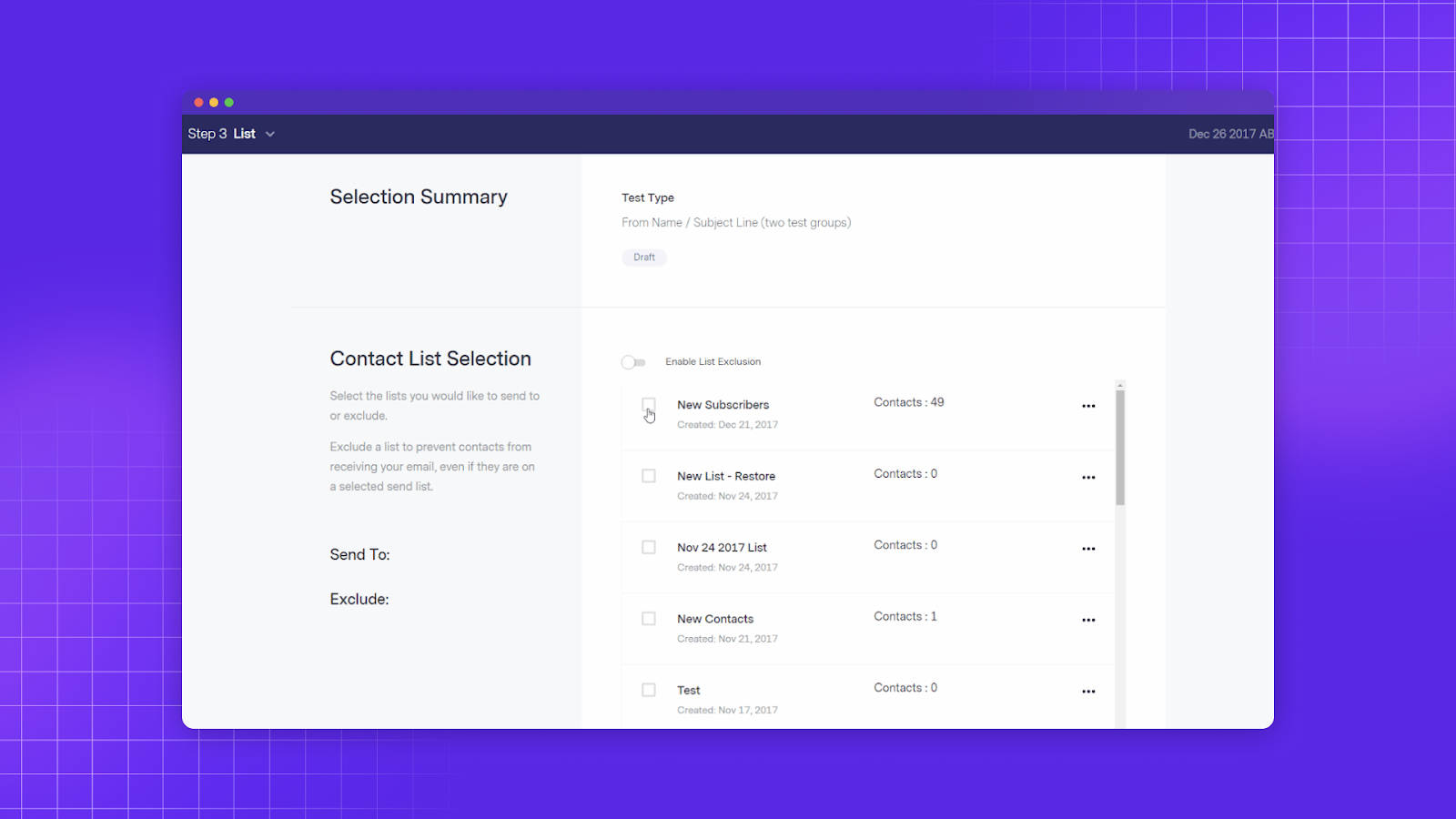 benchmark a/b test 