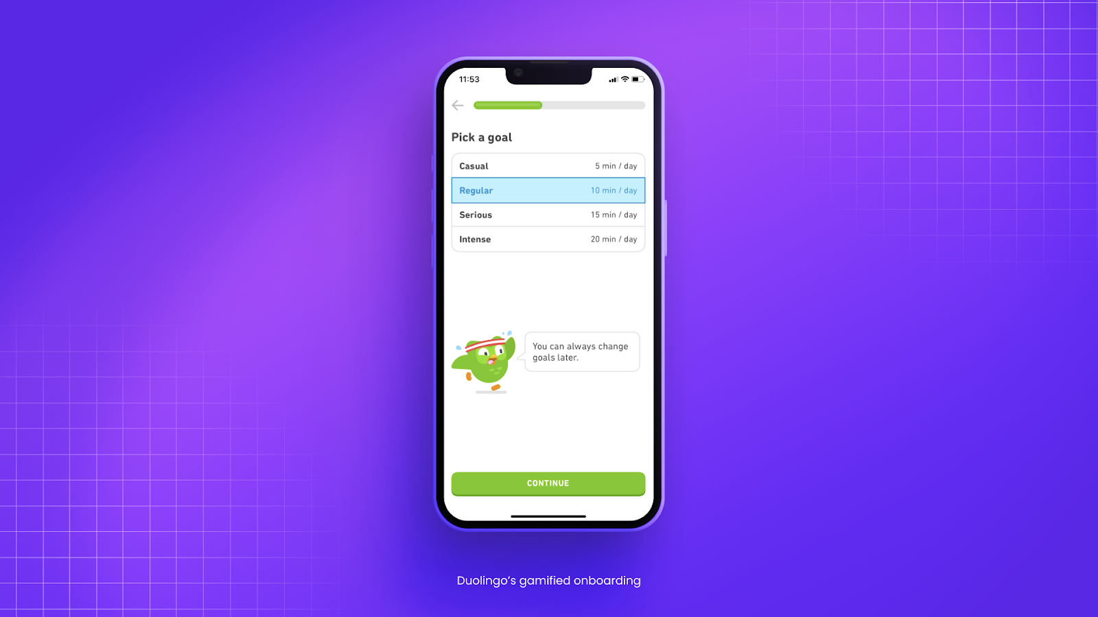 duolingo's gamified onboarding