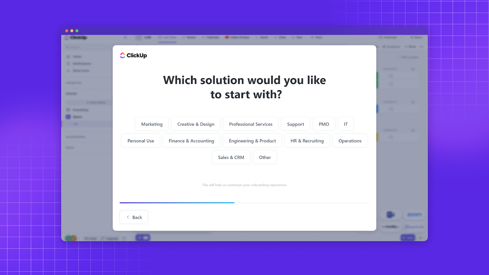 clickup onboarding