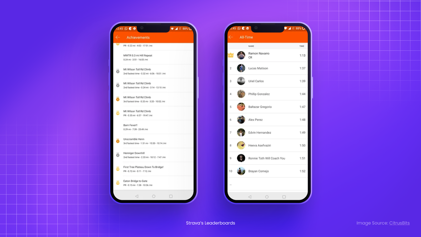 strava leaderboard