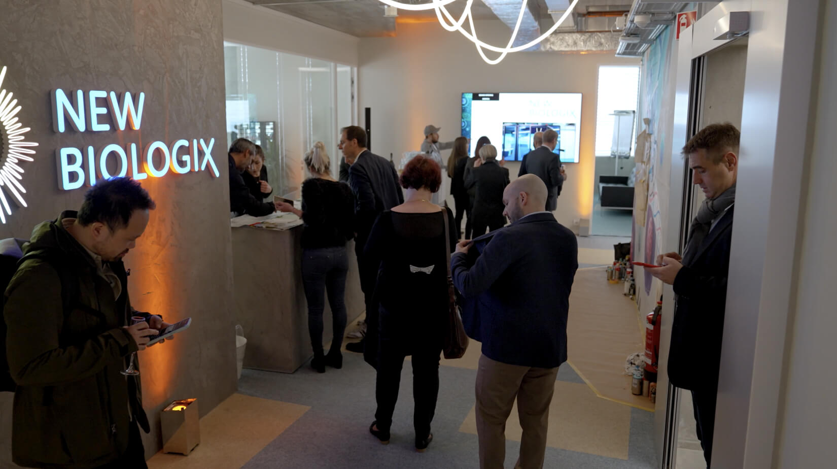 Guests at the NewBiologix grand opening on May 11, 2023