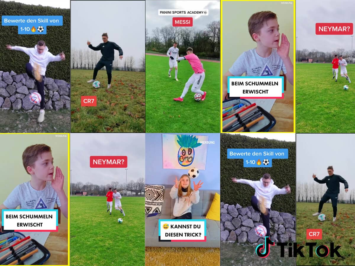 Die Panini Sports Academy gewinnt die TikTok Meisterschaft! Ein Volltreffer in die Zielgruppe.