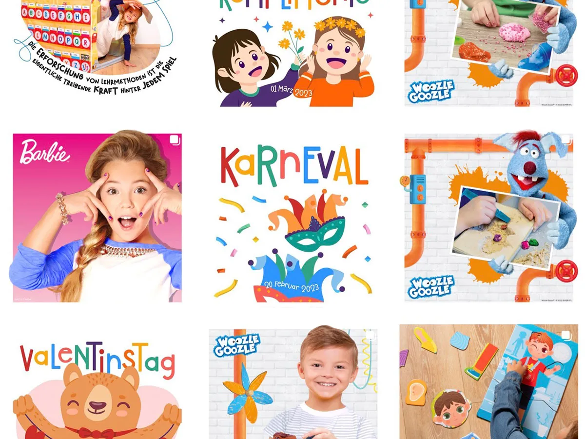 Social Media für Spielwarenmarke