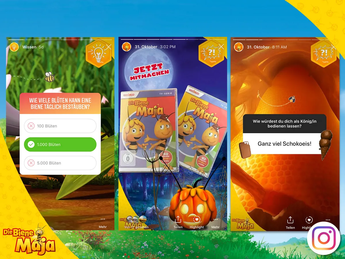 Social Media Biene Maja