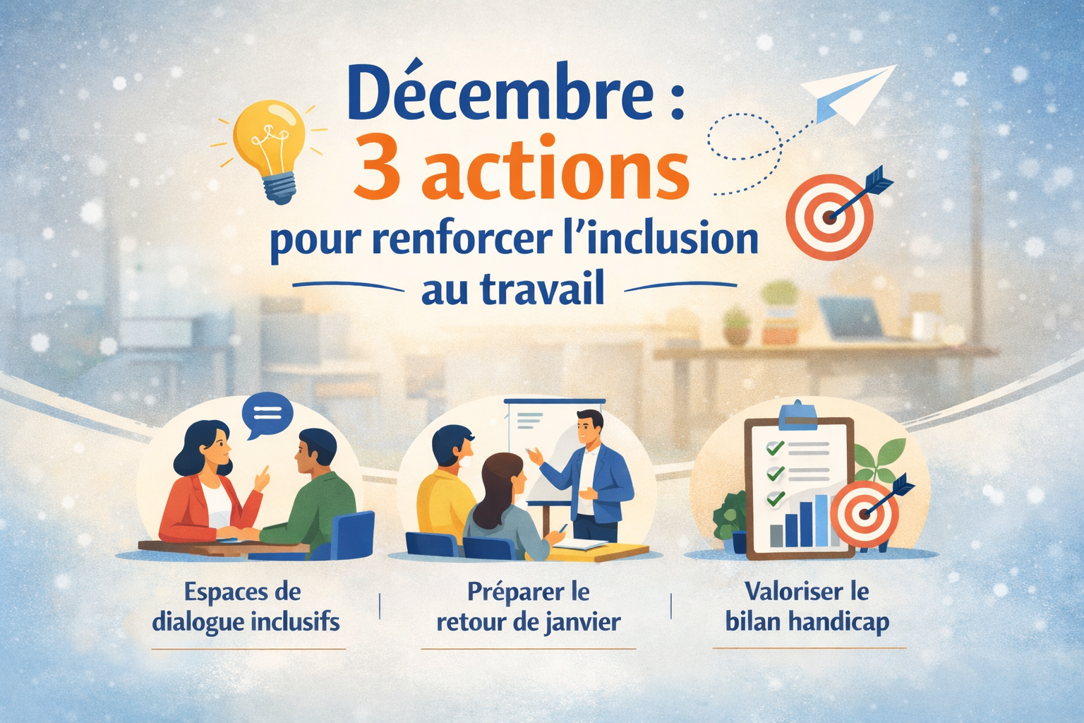 Décembre : 3 actions simples pour renforcer l’inclusion au travail