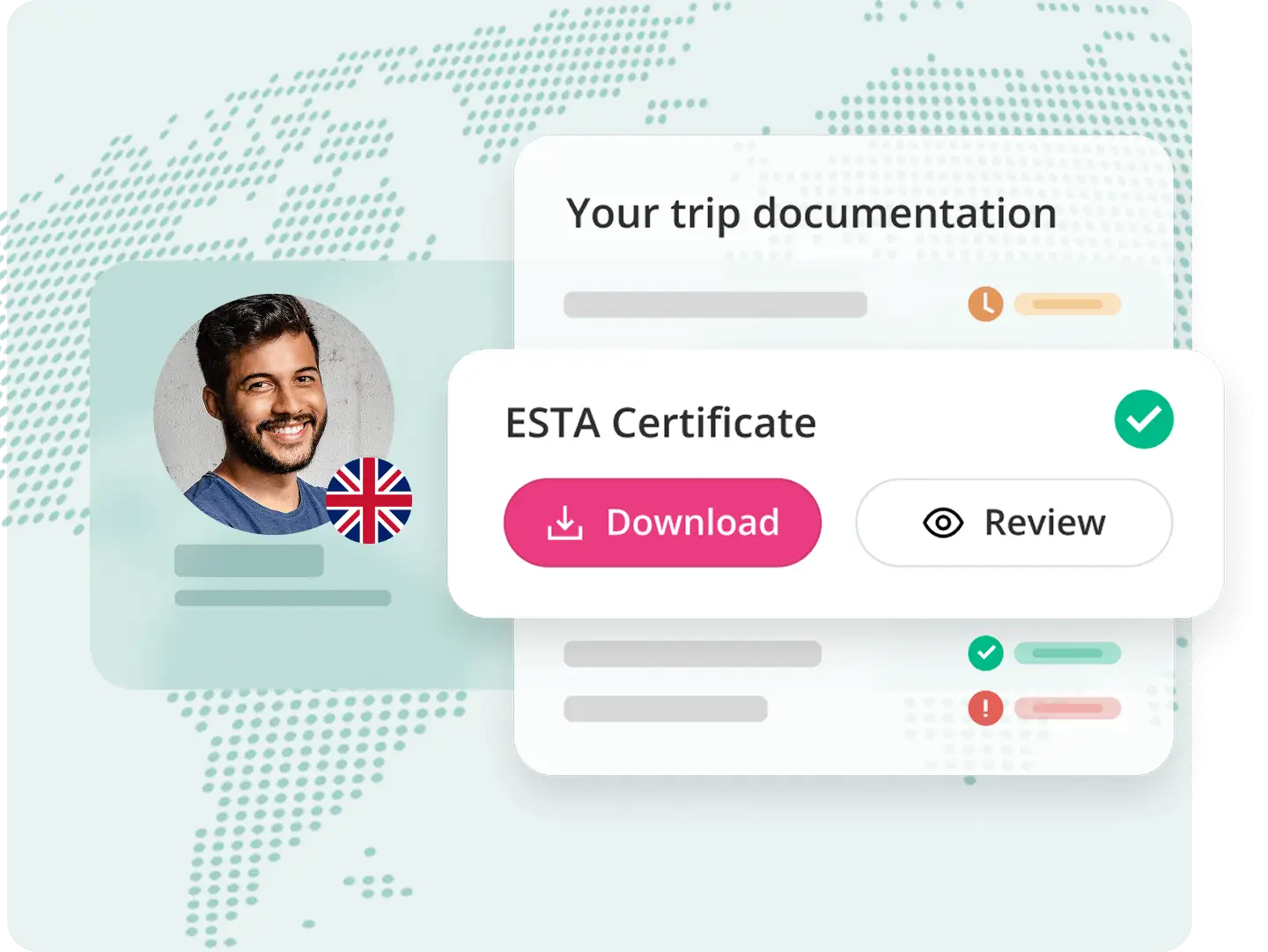 Trip-related paperwork of workation compliance