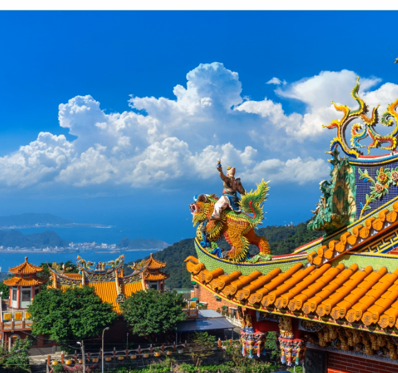 Women works remotely from abroad