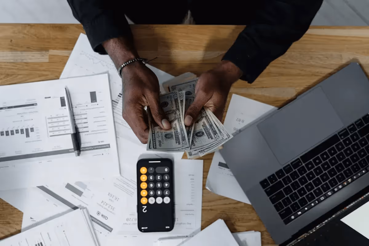 reviewing money