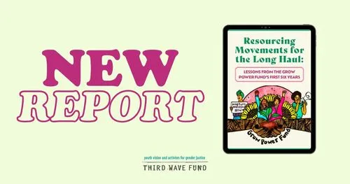 Graphic announcing the new Grow Power Fund report, featuring a small version of the report cover