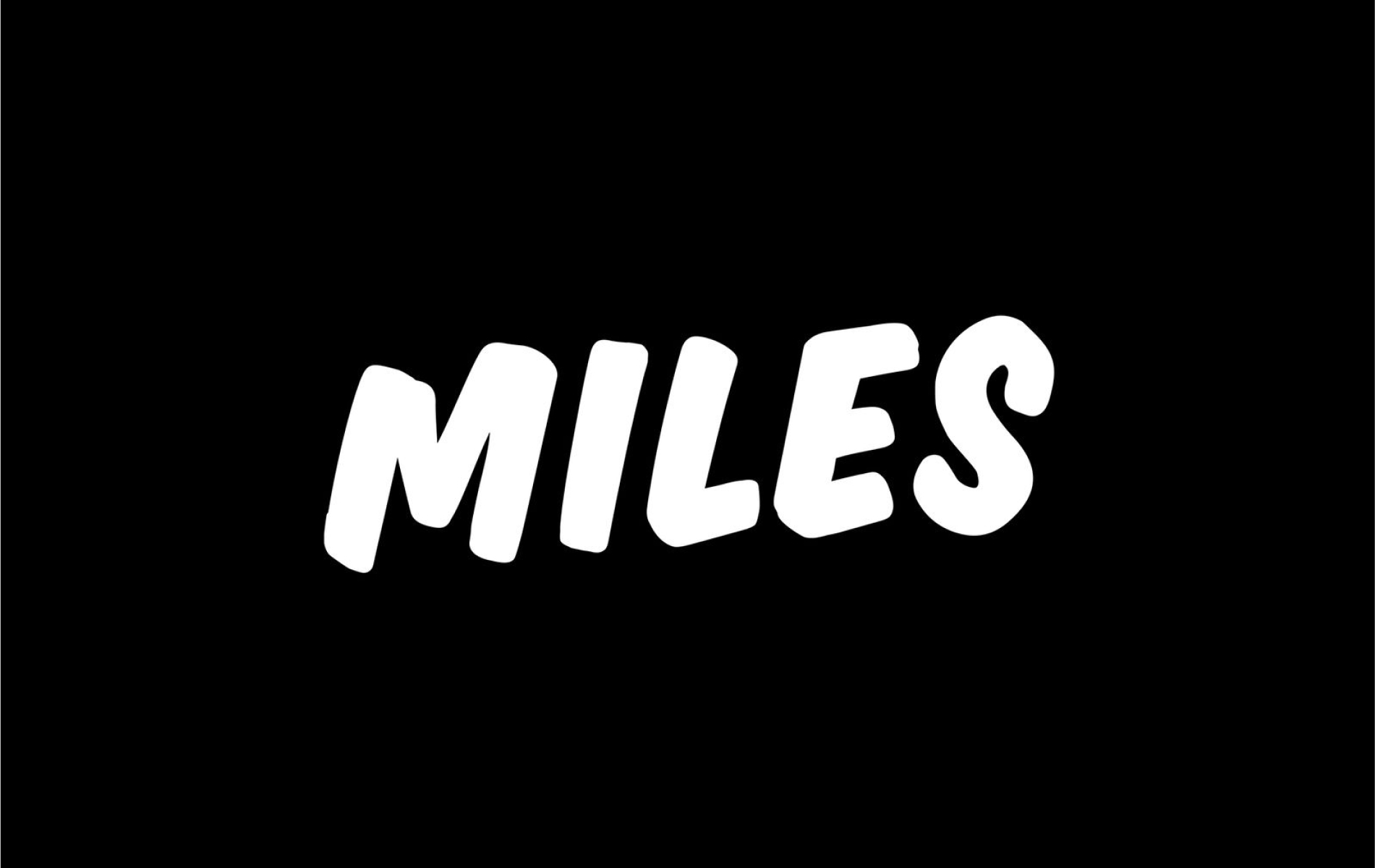 Miles Typographic logo design 