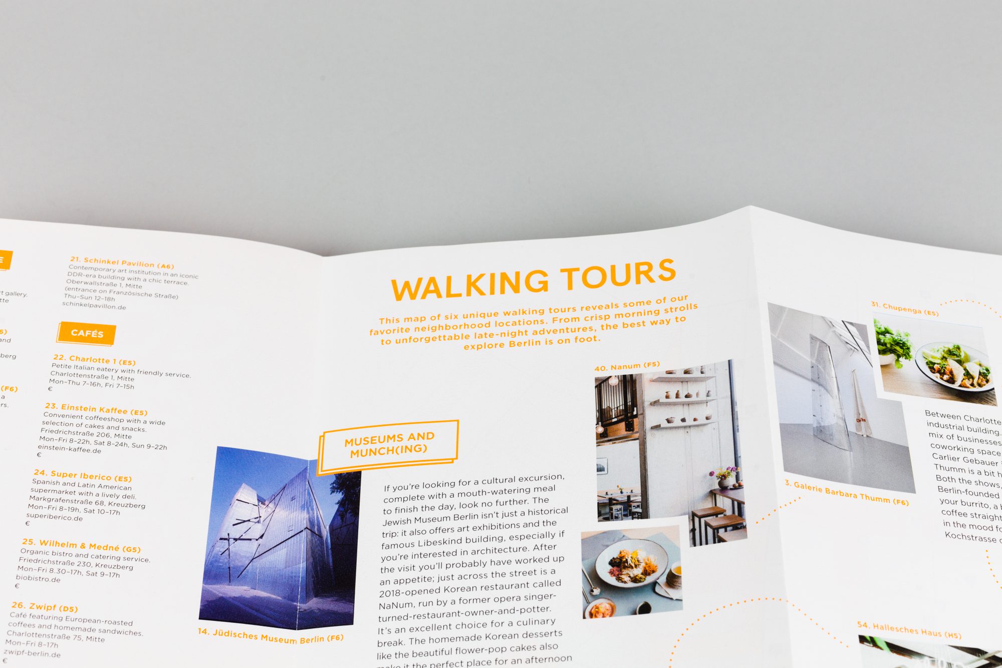 A close up on the content of the Neighborhood Map done for the Ziegert Welcome Pack, showing the graphic design.