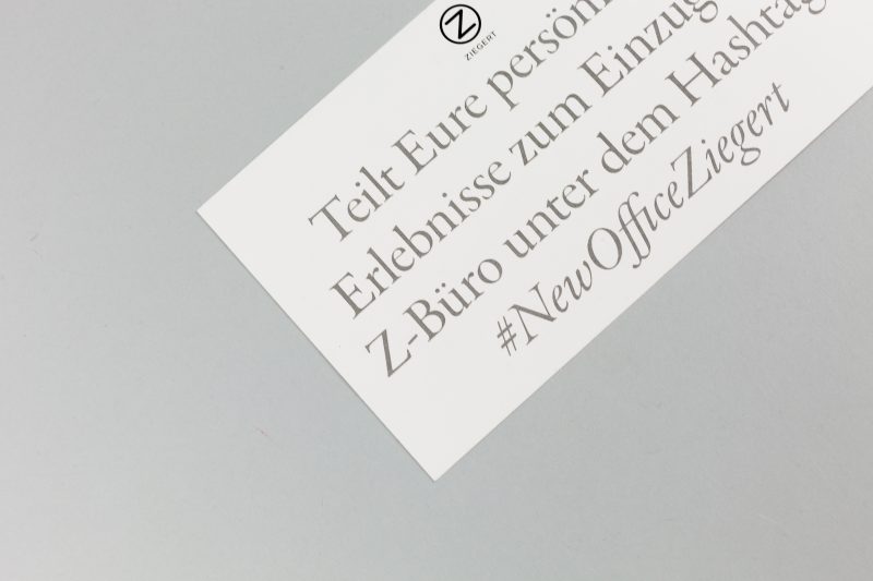 An Overview of the different graphic designs for the Ziegert Welcome Pack, assembled together