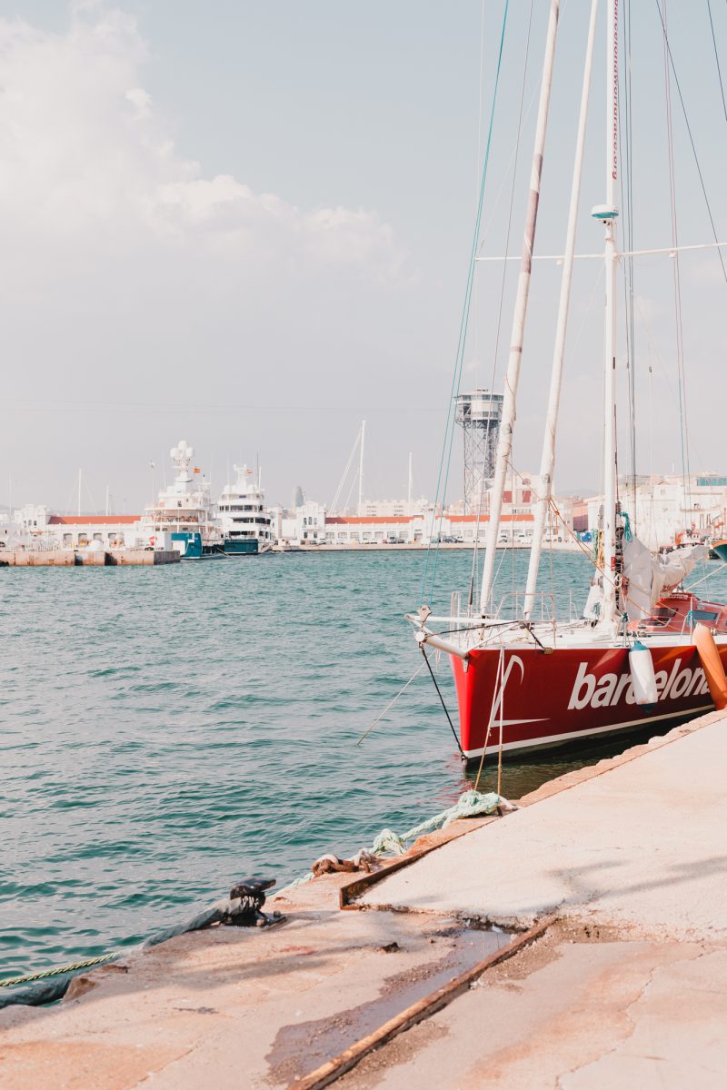 An image of the harbor in Barcelona, where the KIA launch event took place.