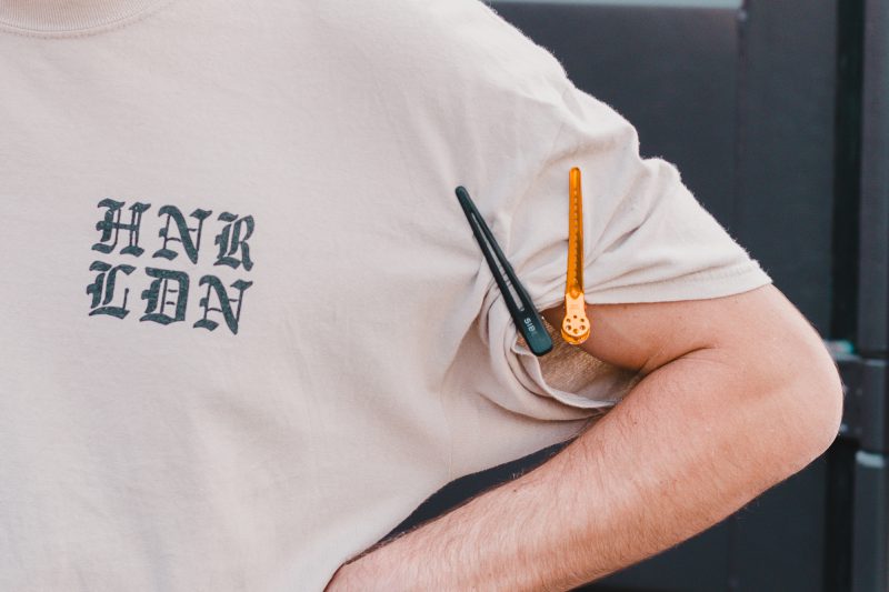 A close up on the hairdresser, as part of the experience programm at the KIA launch event.