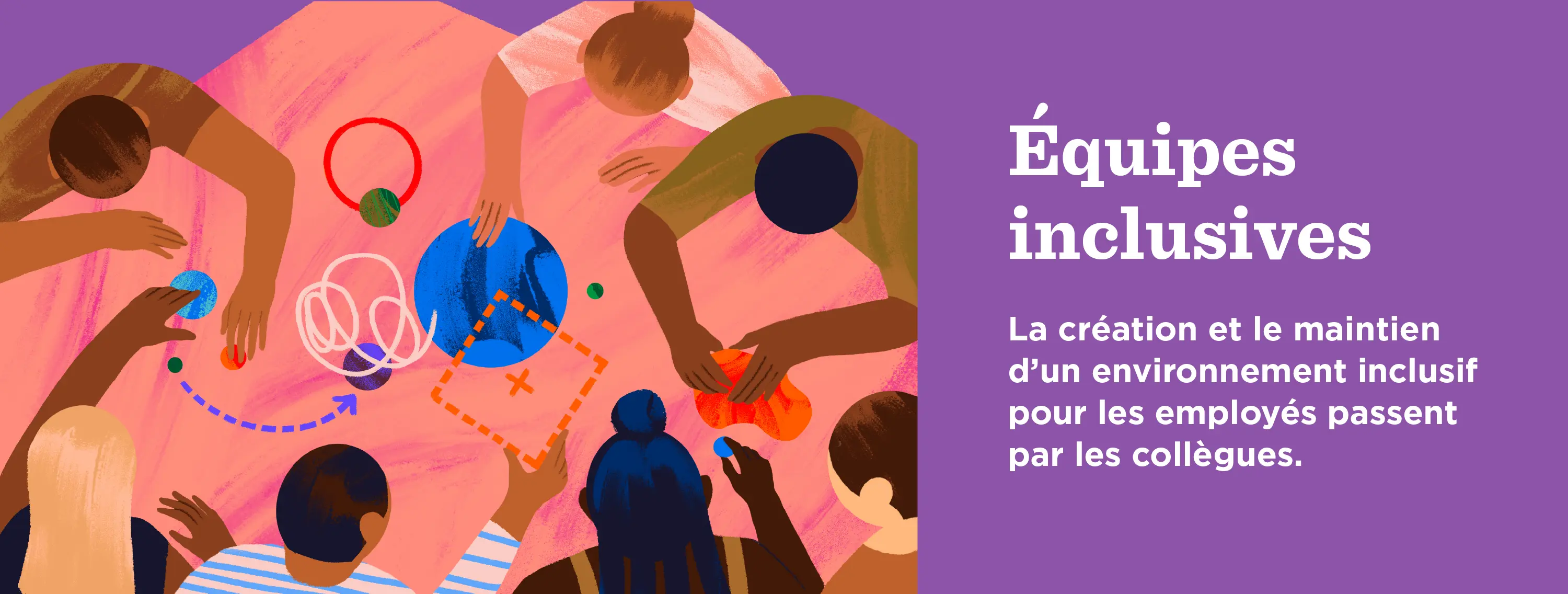 Équipes inclusives : La création et le maintien d’un environnement inclusif pour les employés passent par les collègues.