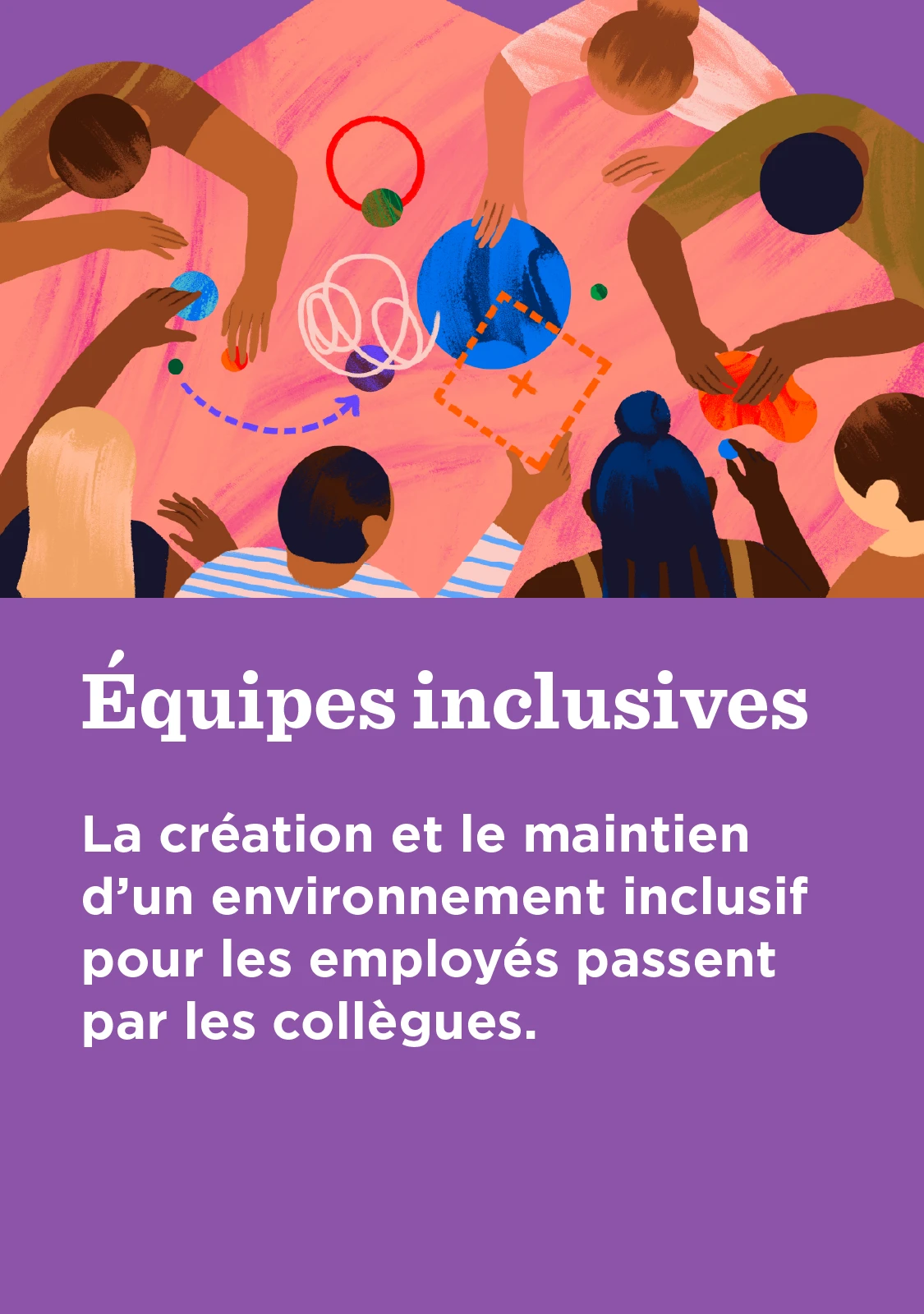 Équipes inclusives : La création et le maintien d’un environnement inclusif pour les employés passent par les collègues.